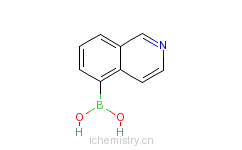 CAS:371766-08-4_5-异喹啉硼酸的分子结构