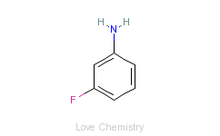 CAS:372-19-0_3-氟苯胺的分子结构