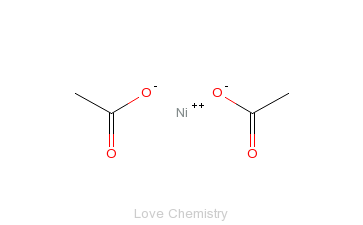 CAS:373-02-4_醋酸镍的分子结构