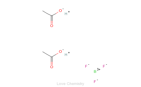 CAS:373-61-5_三氟化硼乙酸的分子结构