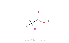 CAS:373-96-6_2,2-二氟丙酸的分子结构