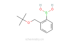 CAS:373384-12-4_2-(叔丁氧基甲基)苯硼酸的分子结构