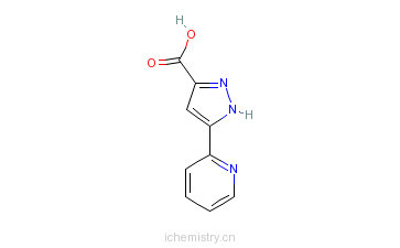 CAS:374064-02-5_5-吡啶-2-基-1H-吡唑-3-羧酸的分子结构