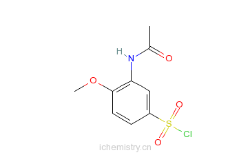 CAS:3746-67-6_3-乙酰氨基-4-甲氧基苯磺酰氯的分子结构