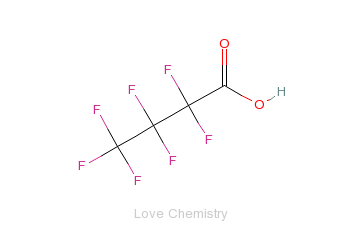 CAS:375-22-4_七氟丁酸的分子结构