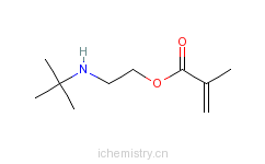 CAS:3775-90-4_2-甲基-2-丙烯酸-2-[(1,1-二甲基乙基)氨]乙酯的分子结构