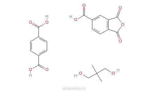 CAS:37871-48-0_对苯二酸与1,2,4-苯三酸酐和新戊二醇酯的聚合物的分子结构
