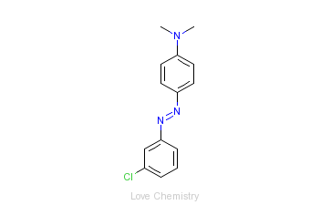 CAS:3789-77-3_3-氯-4-二甲基氨基偶氮苯的分子结构