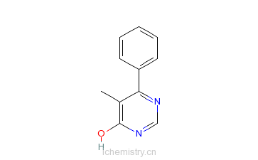 CAS:37898-32-1_4-苯基-5-甲基-6-羟基嘧啶的分子结构
