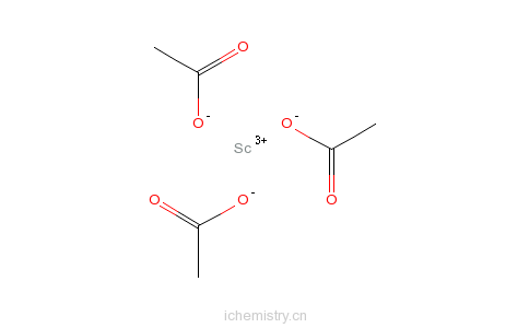 CAS:3804-23-7_乙酸钪的分子结构