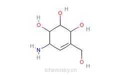 CAS:38231-86-6_井冈霉烯胺的分子结构
