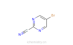 CAS:38275-57-9_5-溴-2-氰基嘧啶的分子结构