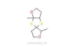 CAS:38325-25-6_六氢-2',3A-二甲基螺[1,3-二硫代[4,5-B]呋喃-2,3'(2'H)-呋喃]的分子结构
