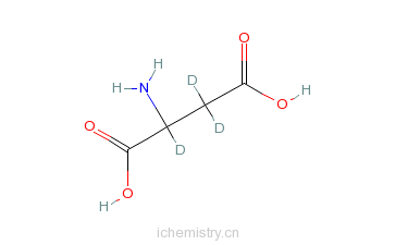 CAS:3842-25-9_L-天冬氨酸-2,3,3-d3的分子结构