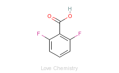 CAS:385-00-2_2,6-二氟苯甲酸的分子结构
