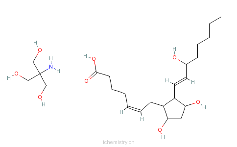 CAS:38562-01-5_地诺前列素氨丁三醇的分子结构