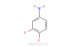 CAS:3863-11-4_3,4-二氟苯胺的分子结构
