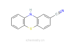 CAS:38642-74-9_2-氰基吩噻嗪的分子结构