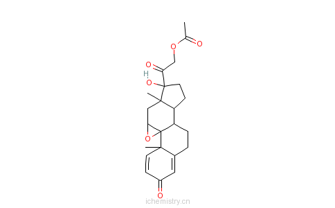 CAS:38680-83-0_醋酸泼尼松龙环氧的分子结构
