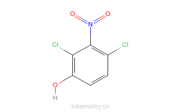 CAS:38902-87-3_2,4-二氯-3-硝基酚的分子结构