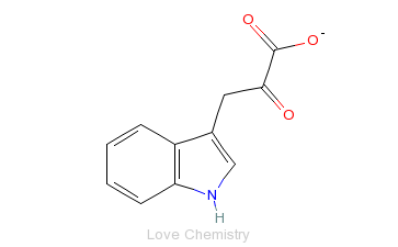 CAS:392-12-1_3-吲哚丙酮酸的分子结构