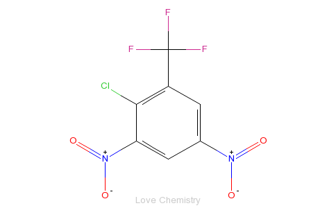 CAS:392-95-0_2-氯-3,5-二硝基三氟甲苯的分子结构