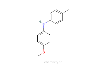 CAS:39253-43-5_N-(4-甲氧基苯基)-4-甲基苯胺的分子结构