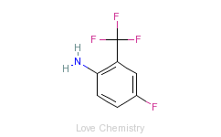 CAS:393-39-5_2-氨基-5-氟三氟甲苯的分子结构