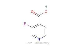 CAS:393-53-3_3-氟异烟酸的分子结构