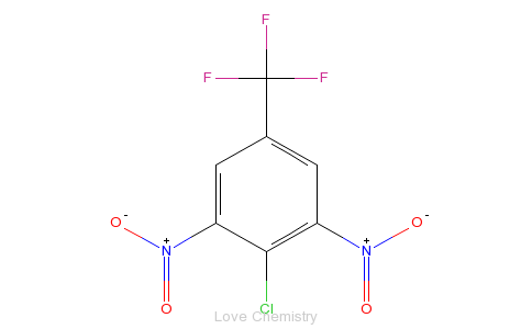 CAS:393-75-9_4-氯-3,5-二硝基三氟甲苯的分子结构