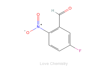 CAS:395-81-3_5-氟-2-硝基苯甲醛的分子结构