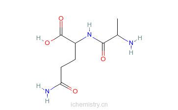 CAS:39537-23-0_L-丙氨酰-L-谷氨酰胺的分子结构