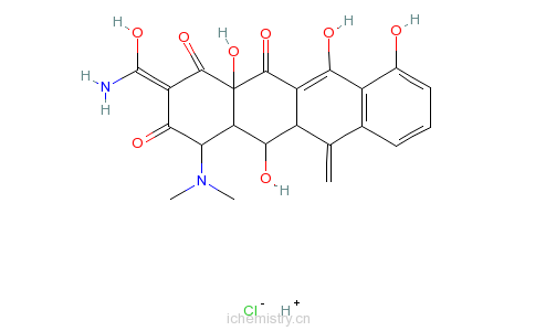 CAS:3963-95-9_盐酸甲烯土霉素的分子结构