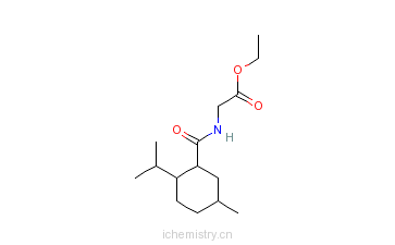 CAS:39668-74-1_N-[[5-甲基-2-(异丙基)环己基]甲酰]甘氨酸乙酯的分子结构