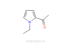 CAS:39741-41-8_N-乙基-2-乙酰基吡咯的分子结构