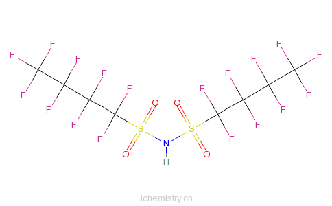CAS:39847-39-7_N-[(九氟代丁基)磺酰基]-1,1,2,2,3,3,4,4,4-九氟代-1-丁烷磺酰胺的分子结构