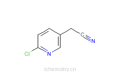 CAS:39891-09-3_2-氯-5-吡啶乙腈的分子结构