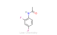 CAS:399-36-0_2,4-二氟乙酰苯胺的分子结构