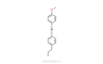 CAS:39969-28-3_1-戊基-4-[2-(4-甲氧苯基)乙炔基]苯的分子结构
