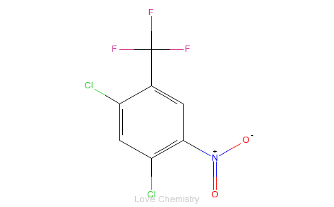 CAS:400-70-4_2,4-二氯-5-硝基三氟甲基苯的分子结构