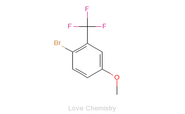CAS:400-72-6_3-三氟甲基-4-溴苯甲醚的分子结构
