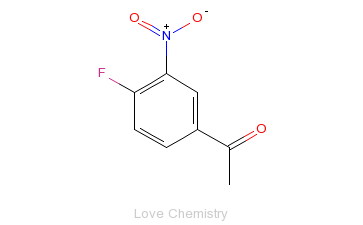 CAS:400-93-1_4'-氟-3'-硝基苯乙酮的分子结构
