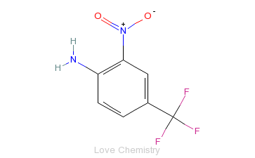 CAS:400-98-6_4-氨基-3-硝基三氟甲苯的分子结构