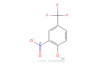 CAS:400-99-7_4-羟基-3-硝基三氟甲苯的分子结构