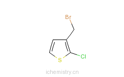 CAS:40032-81-3_2-氯-3-溴甲基噻吩的分子结构