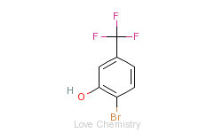 CAS:402-05-1_2-溴-5-三氟甲基苯酚的分子结构