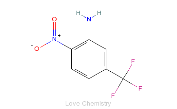CAS:402-14-2_3-氨基-4-硝基三氟甲苯的分子结构