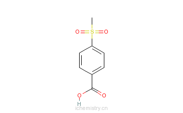 CAS:4052-30-6_4-甲砜基苯甲酸的分子结构