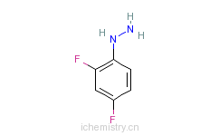 CAS:40594-30-7_2,4-二氟苯肼的分子结构
