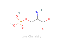 CAS:407-41-0_L-O-磷酸丝氨酸的分子结构